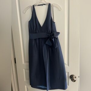 Jenny Yoo Silk Navy Blue Bridesmaid Dress